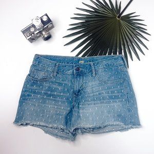 Old Navy Dot Patterned Denim Jean Shorts